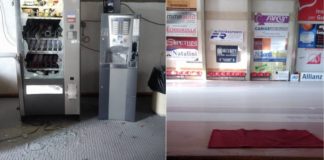 raid vandalico palazzetto