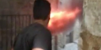 a fuoco magazzino gualdo tadino