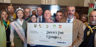 Donazione dei Giochi de le Porte all'associazione Amici del Germoglio