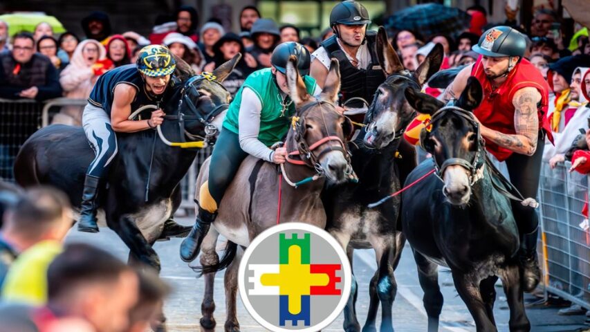 giochi de le porte corsa a pelo Giochi de le Porte, partenza corsa a pelo