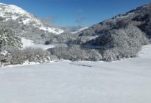 Prima neve a Gualdo Tadino, la Valsorda si imbianca e la stagione invernale può partire