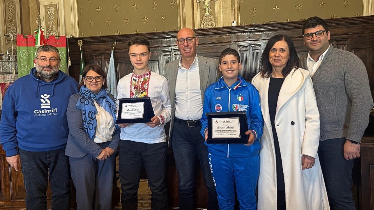 premiazione Francesco Anderlini e Alessandro Lytvyn