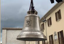 Oggi inaugurazione della campana del Beato Angelo, i primi rintocchi durante la messa di San Benedetto