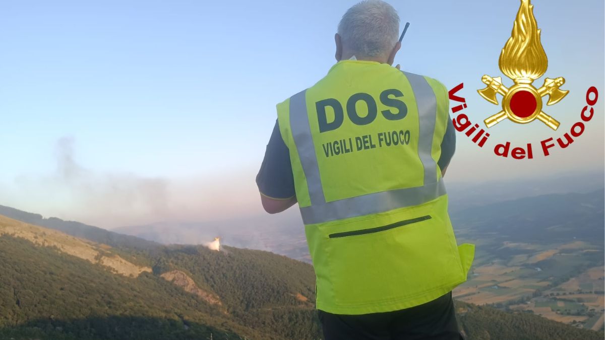 incendio monte cucco 14 luglio 2
